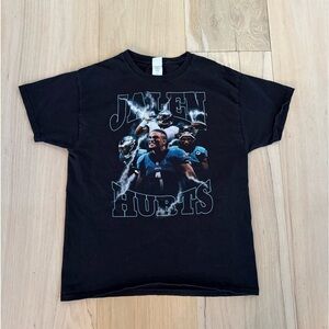 Jalen Hurts Black Short Sleeve Tee Shirt Football Size Large